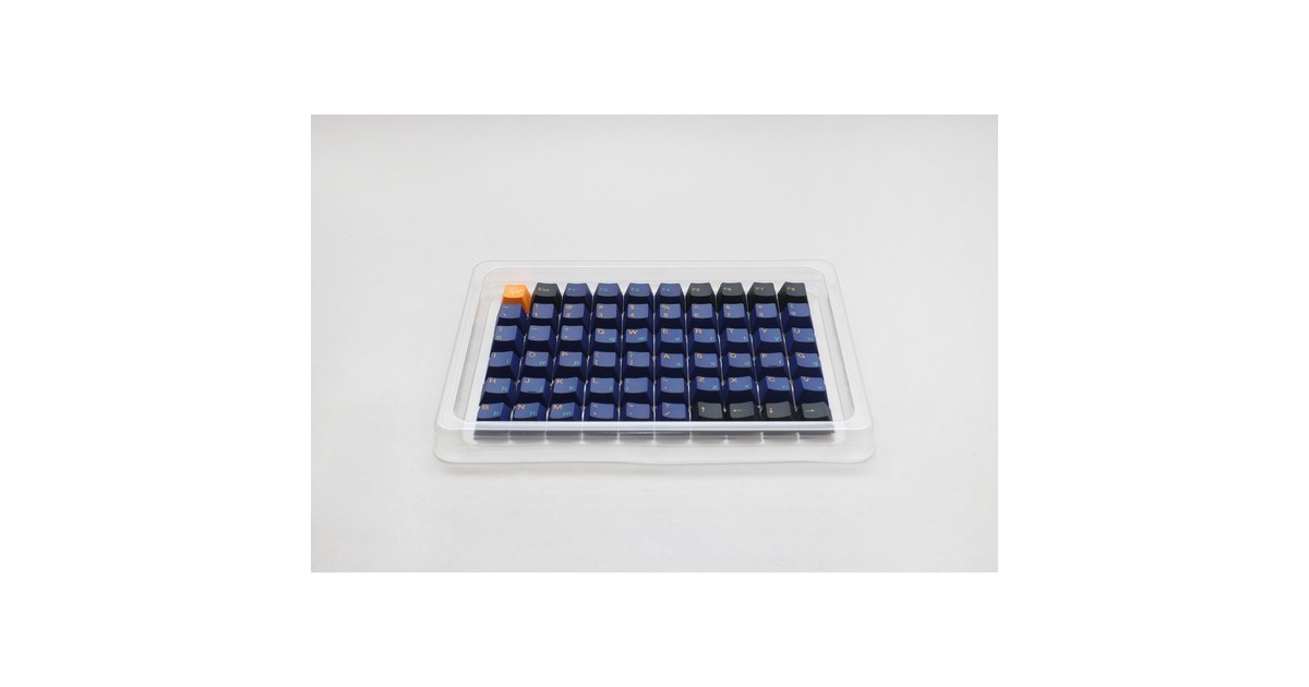 DuckyHorizon keycaps  (Donkerblauw/zwart, 133 stuks)