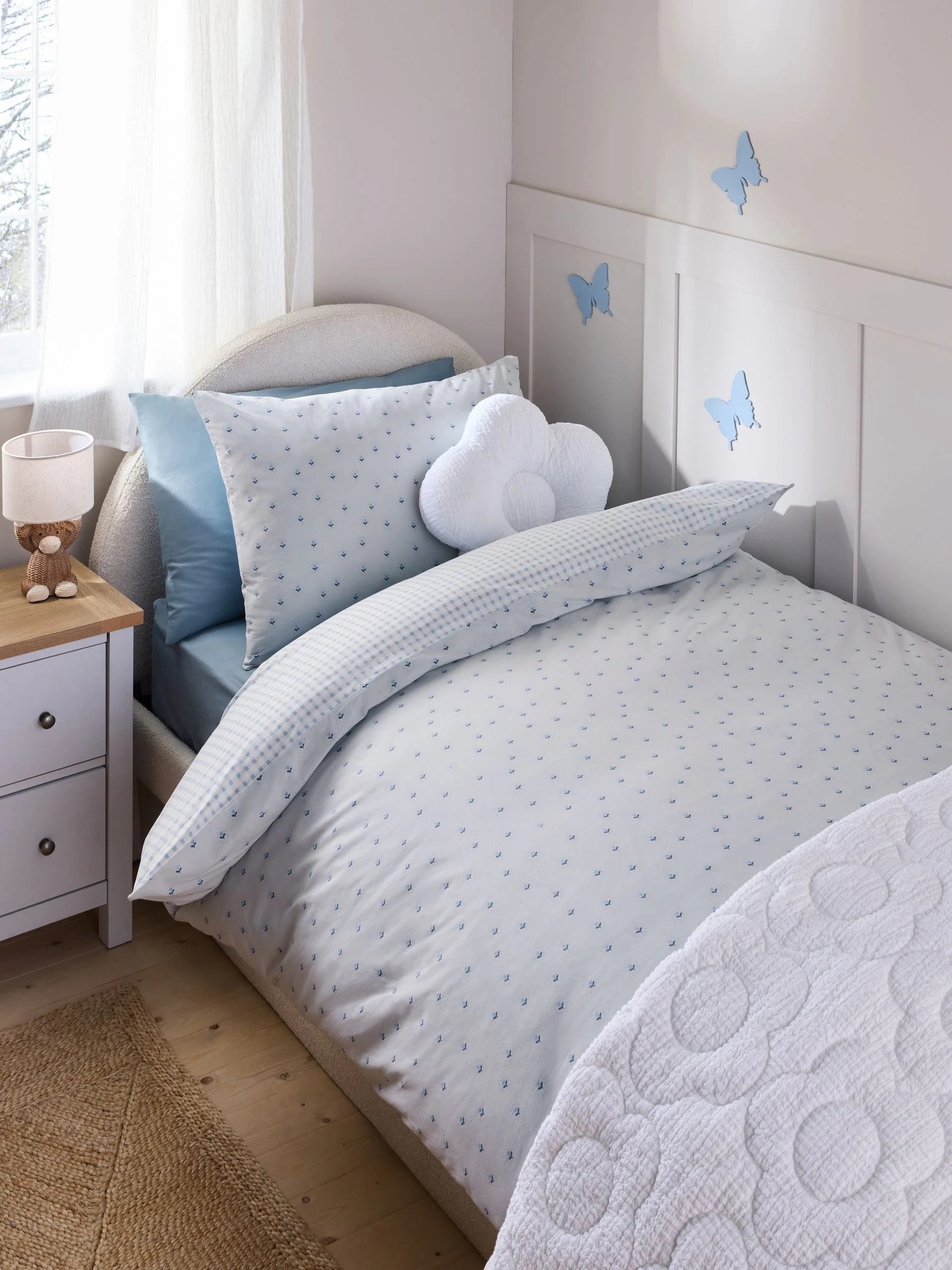 Superzachte 100% katoenen percale set van 200-draads dekbedovertrek en kussensloop