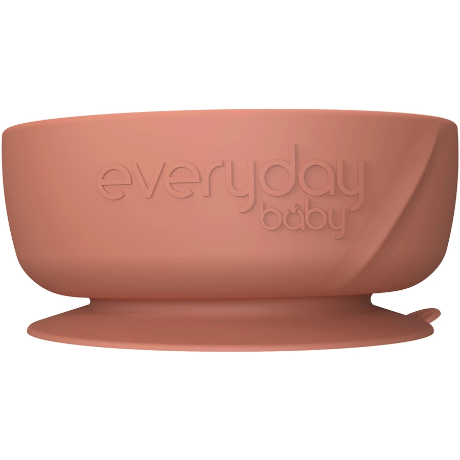 everyday® baby Esslernschüssel mit Saugfuß Silikon, nature red