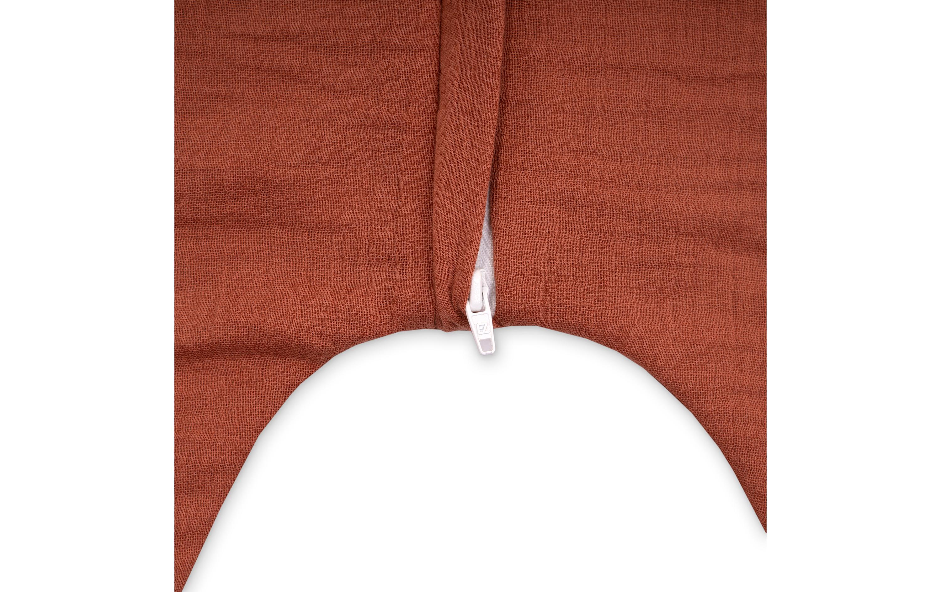 Baby-Sommerschlafsack Jumper Musselin Rost 104 cmSchlafoverall Jumper mit Reissverschluss
