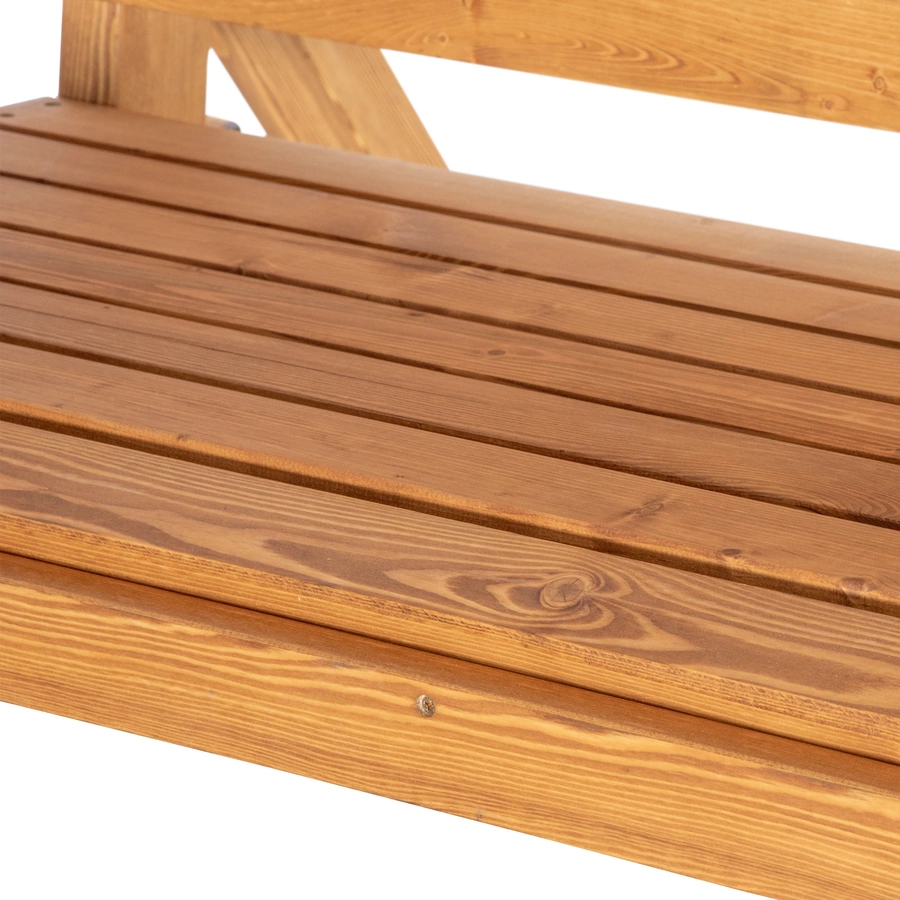 Outsunny Hollywoodschaukel mit verstellbarem Dach braun