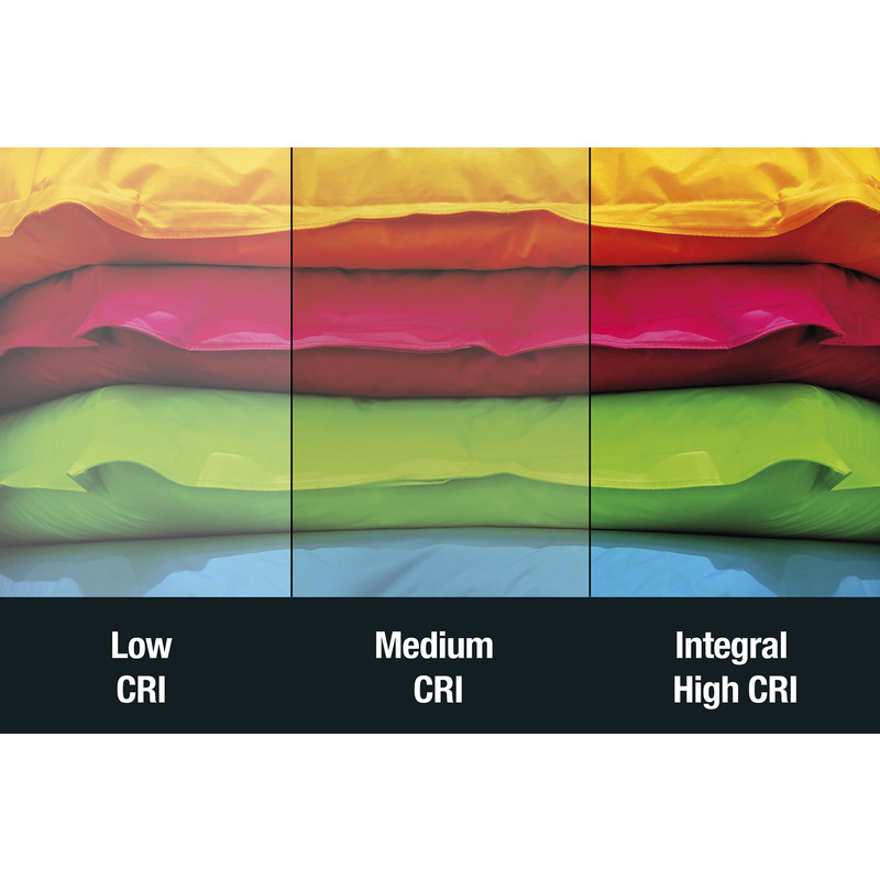 Integral LED spot GU10 "Real Colour CRI 95" 5W 400lm 3000K Dimbaar