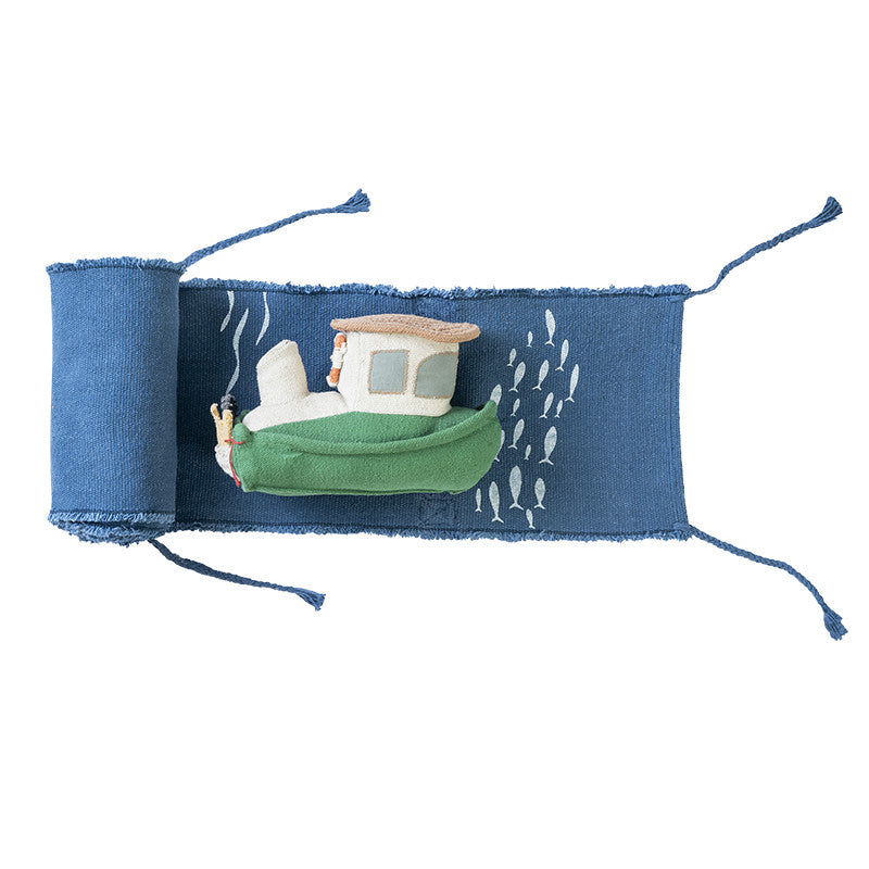 Softspielzeug Ride & Roll Sea Clean Up Boat