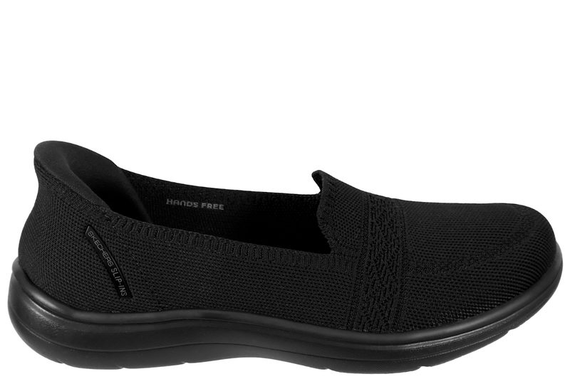 SKECHERS ON THE - GO FLEX RADIANT SLOANE BLACK BALLERINA SLIP-INS