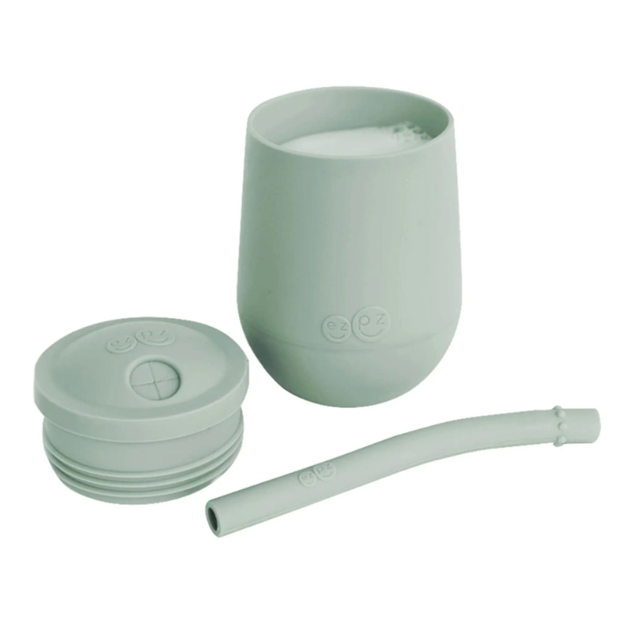 EZ PZ Fun Gobelet Mini Cup et Paille - Sauge