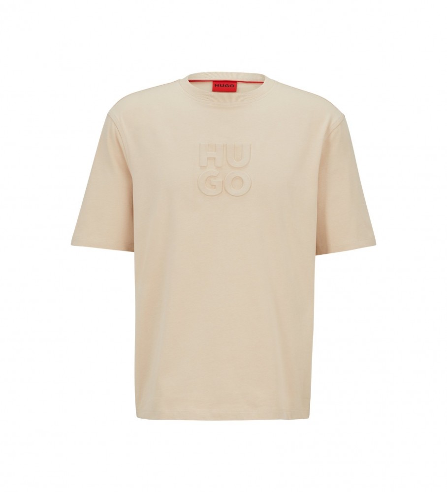 Camiseta bege HUGO Dleek