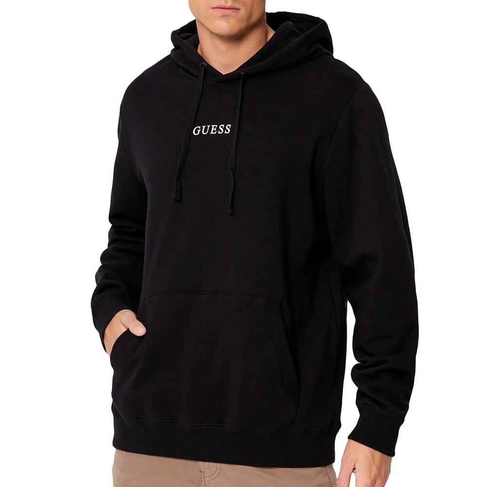 Guess Sweat à Capuche Noir Homme Guess Roy