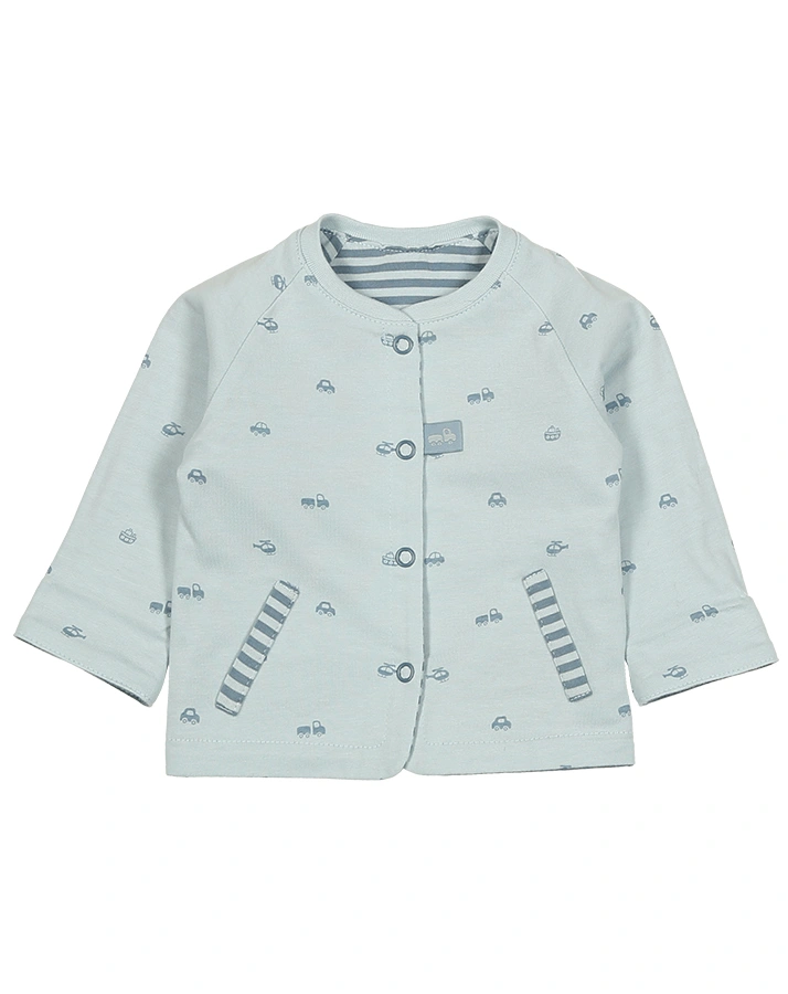 Wendejacke CAR gestreift in blau