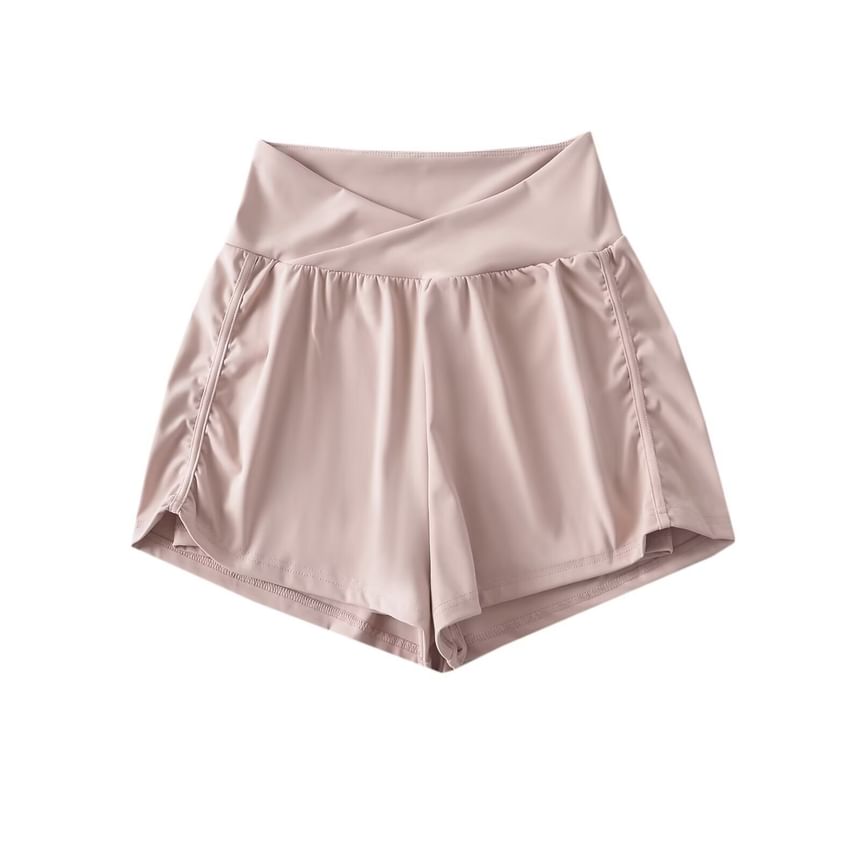 Osion - Hoge taille effen wijde joggingbroek