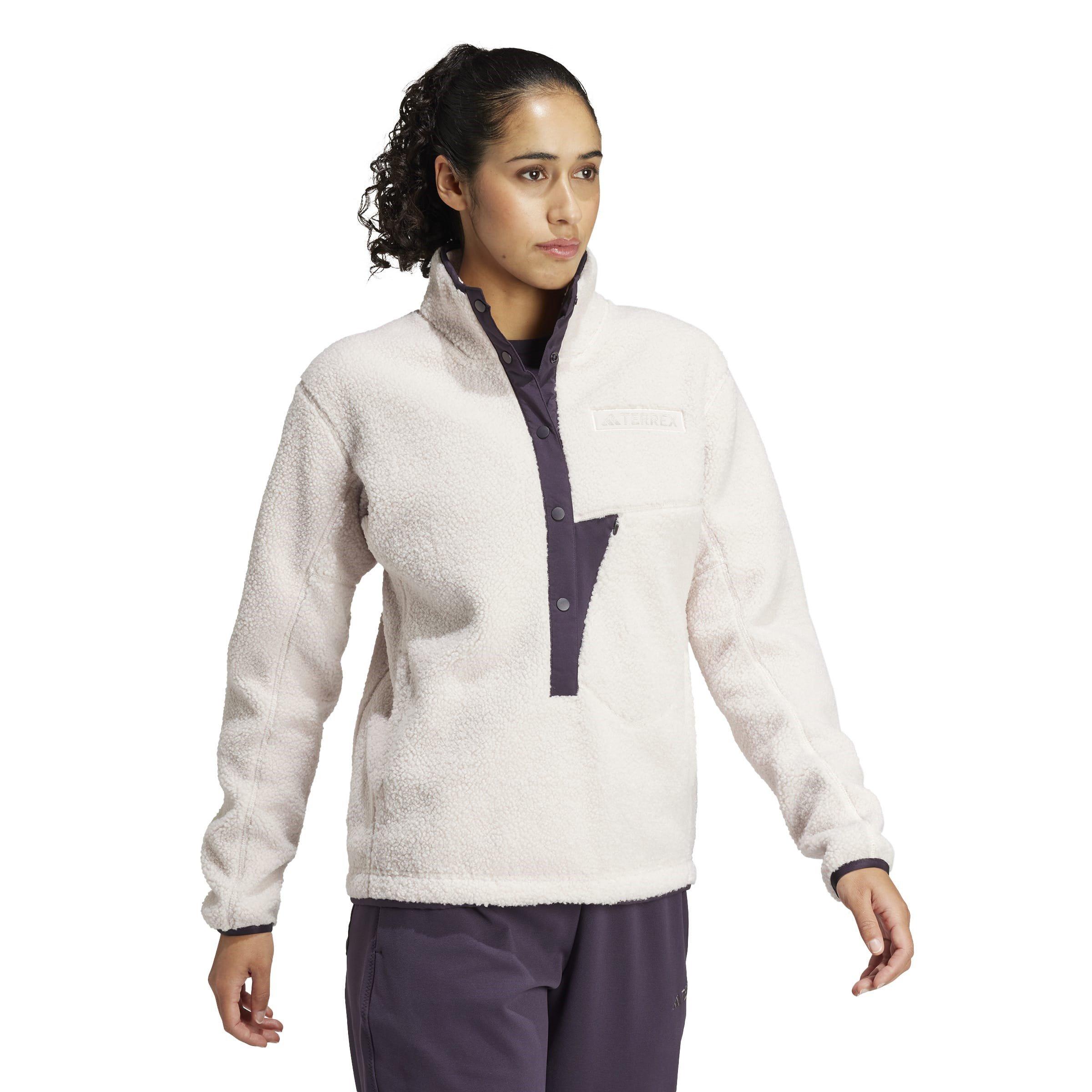 adidas Terrex Xploric High Pile Fleece Pullover Sweatshirt Womens