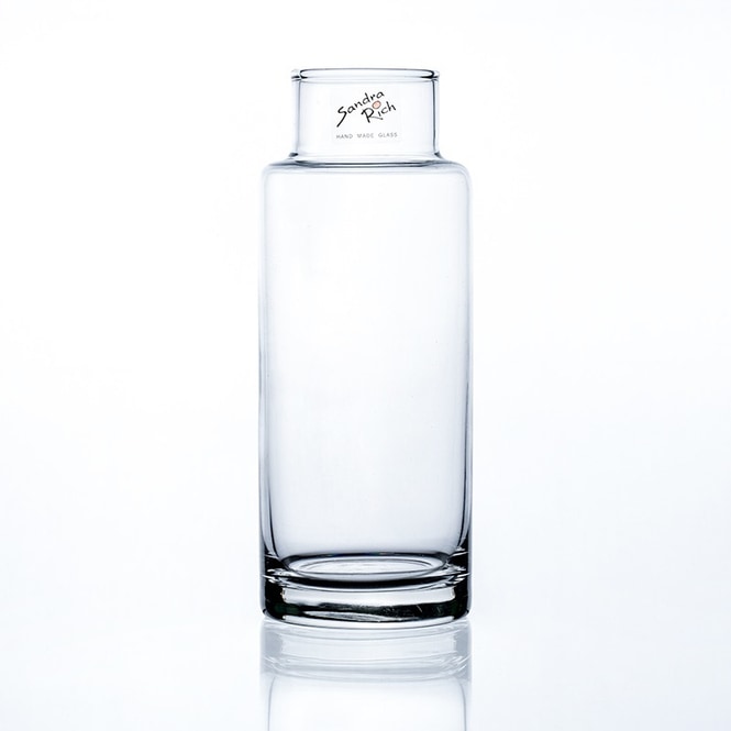 Sandra Rich - Vase - aus Glas - ca. 8 x 20 cm - klar