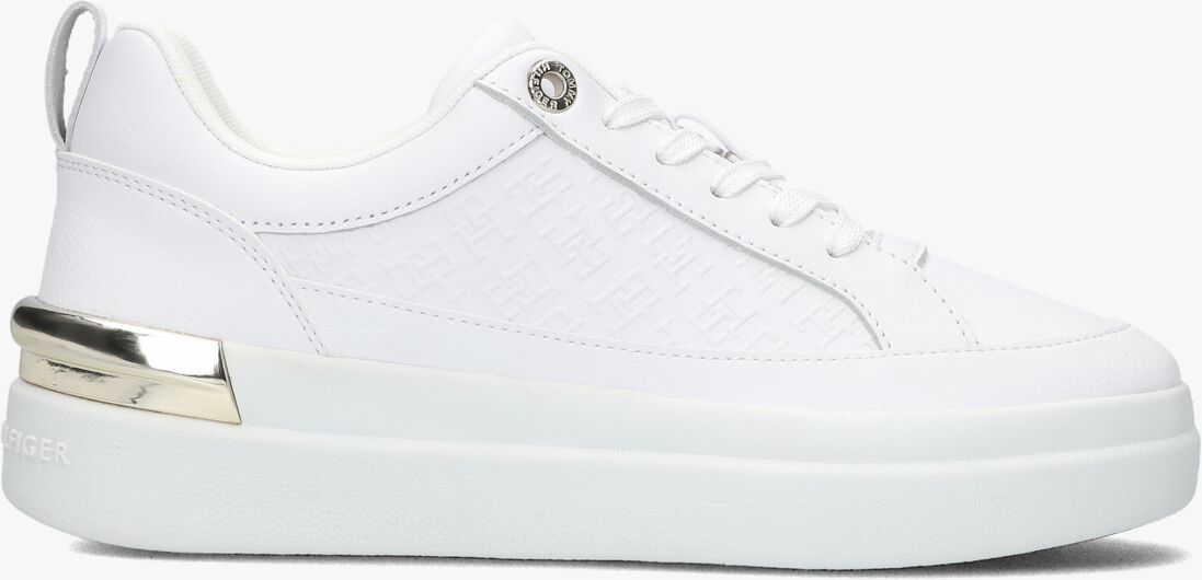 TOMMY HILFIGER witte tommy hilfiger lage sneakers lux court monogram