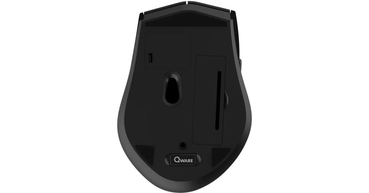QwareBolton Draadloze Muis  (Zwart, 800 - 1600 DPI)