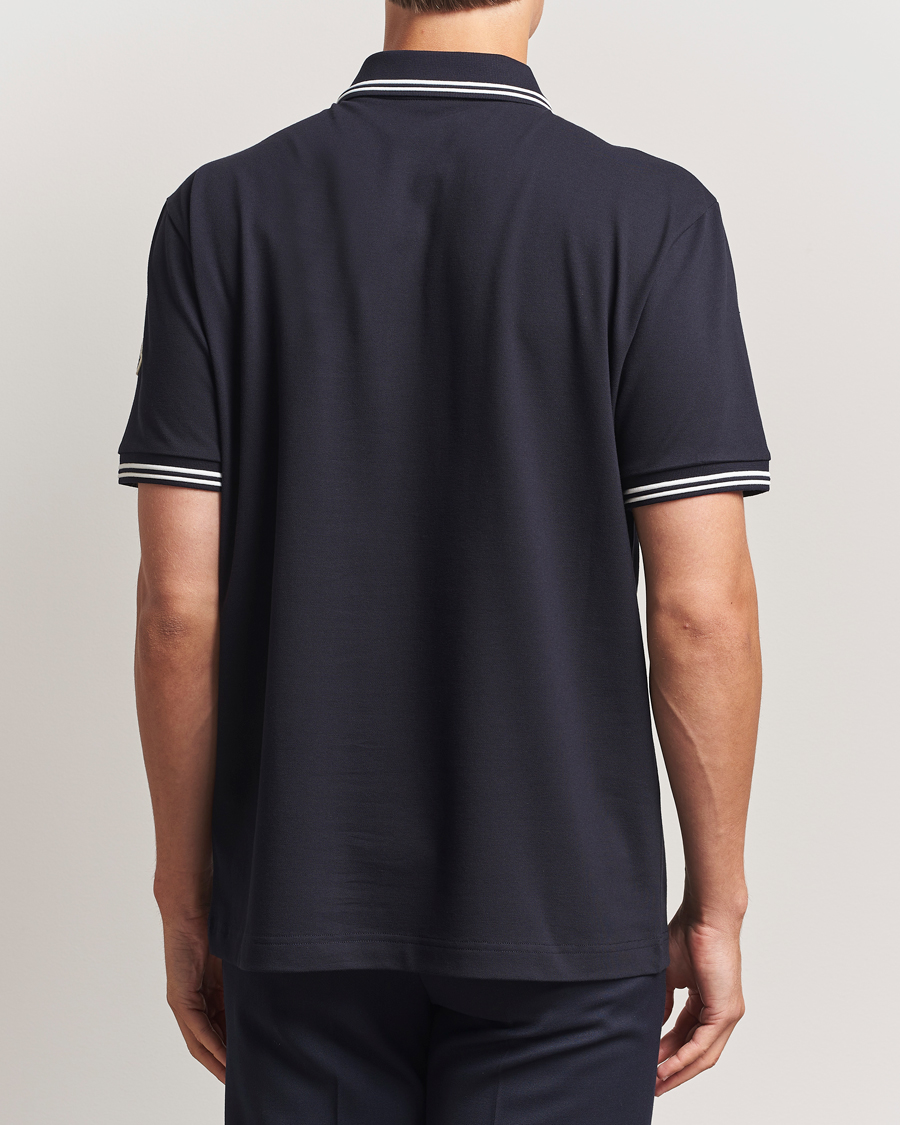Moncler Vintage Logo Polo Navy