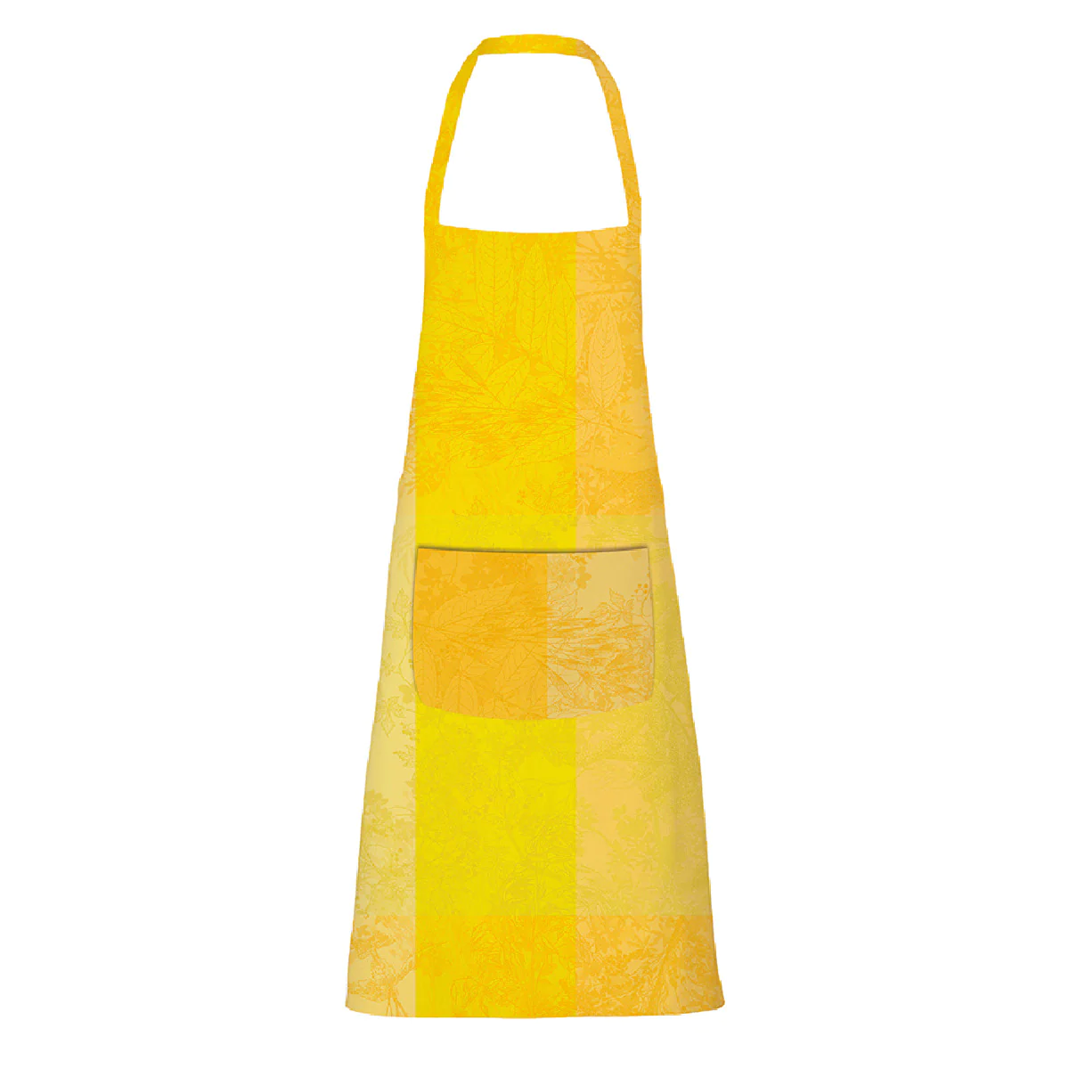 Tablier enduit imperméable pur coton jaune 75x85 Garnier Thiebaut