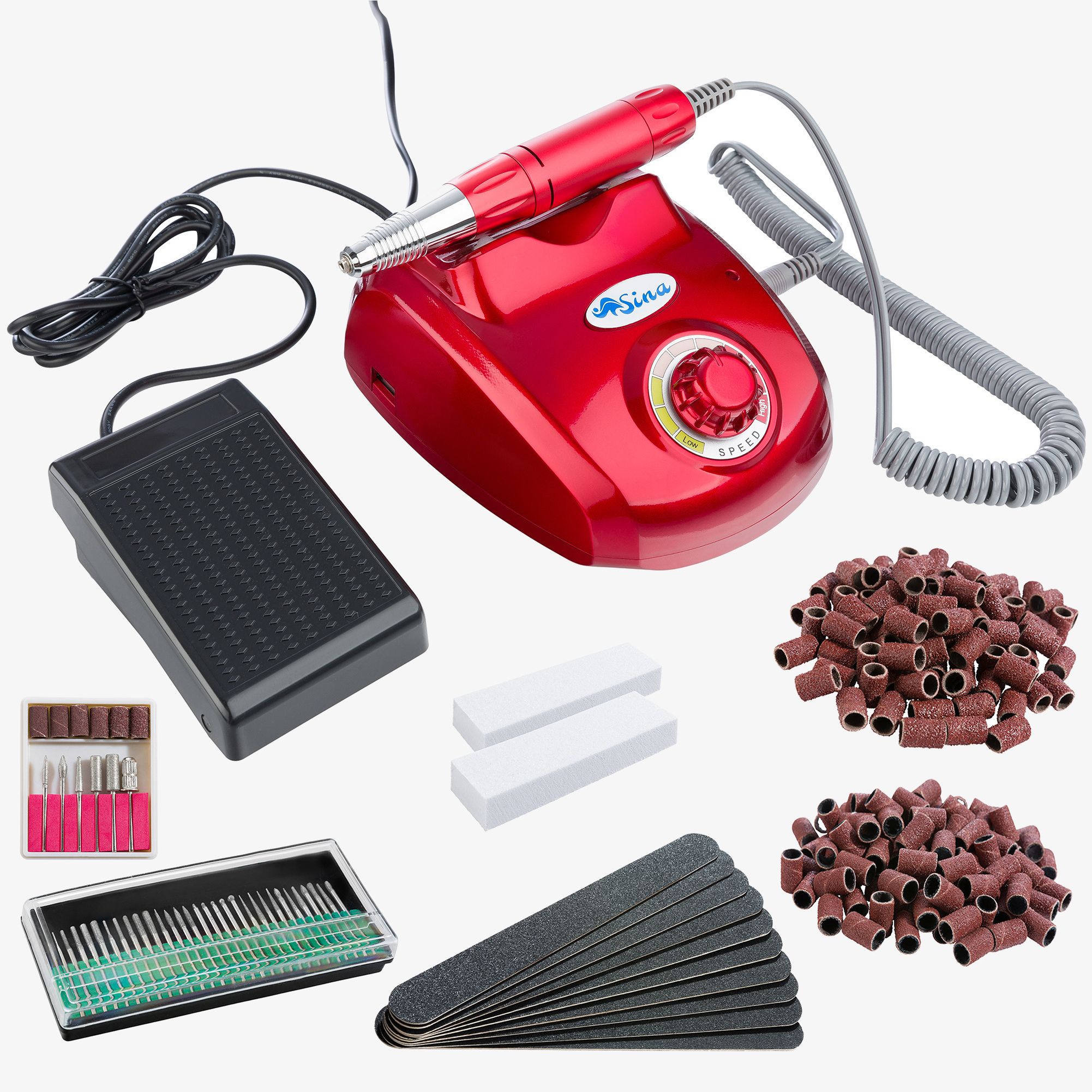 Nagelfräser rot