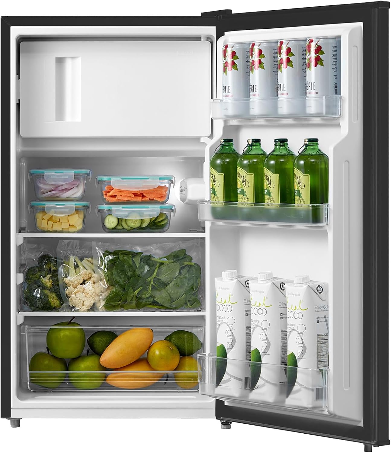 RCD80DK3(E) Kühlschrank mit Gefrierfach/ 80L Kleiner Kühlschrank/mit 12 L Gefrierfach/ -18 °C bis -8 °C/ 4-Sterne-Gefrierschrank-Bewertung/Inverter-Kompressor/Einstellbare Temperaturregelung
