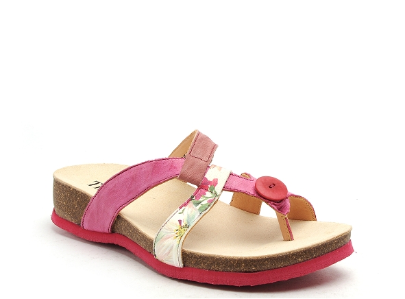 Think mules et sabots plats femme julia  753 rose
