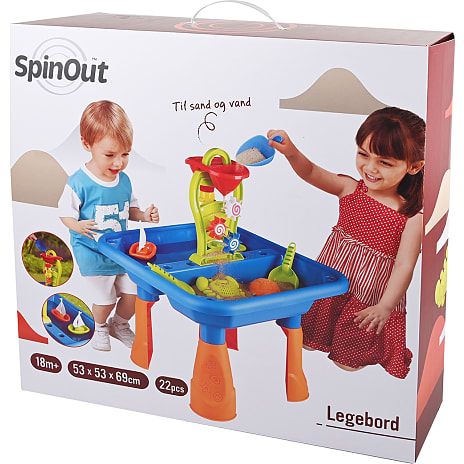 Spinout legebord til sand og vand