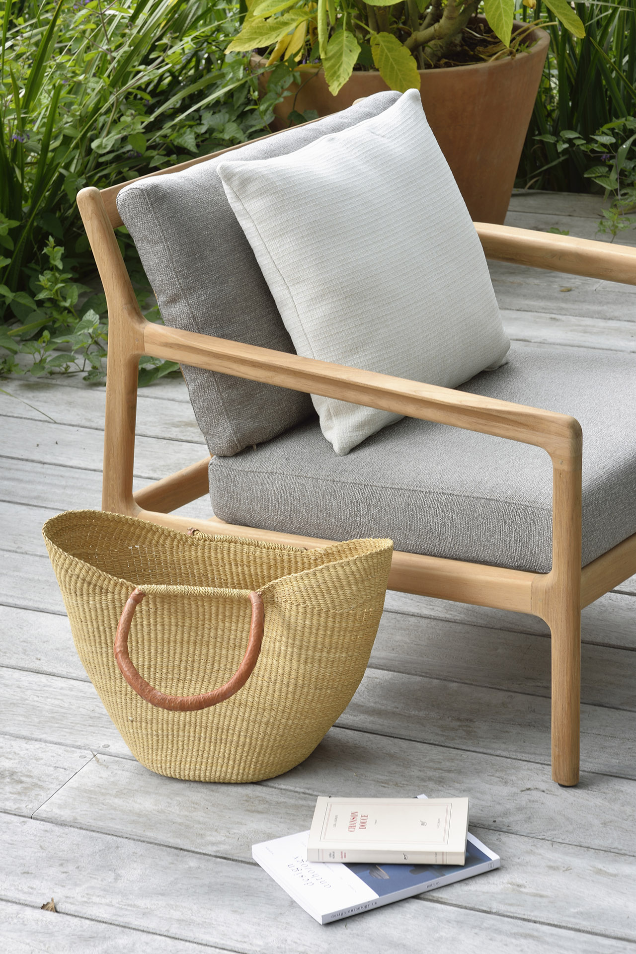 Teak Jack lounge chair - outdoor - naturel
