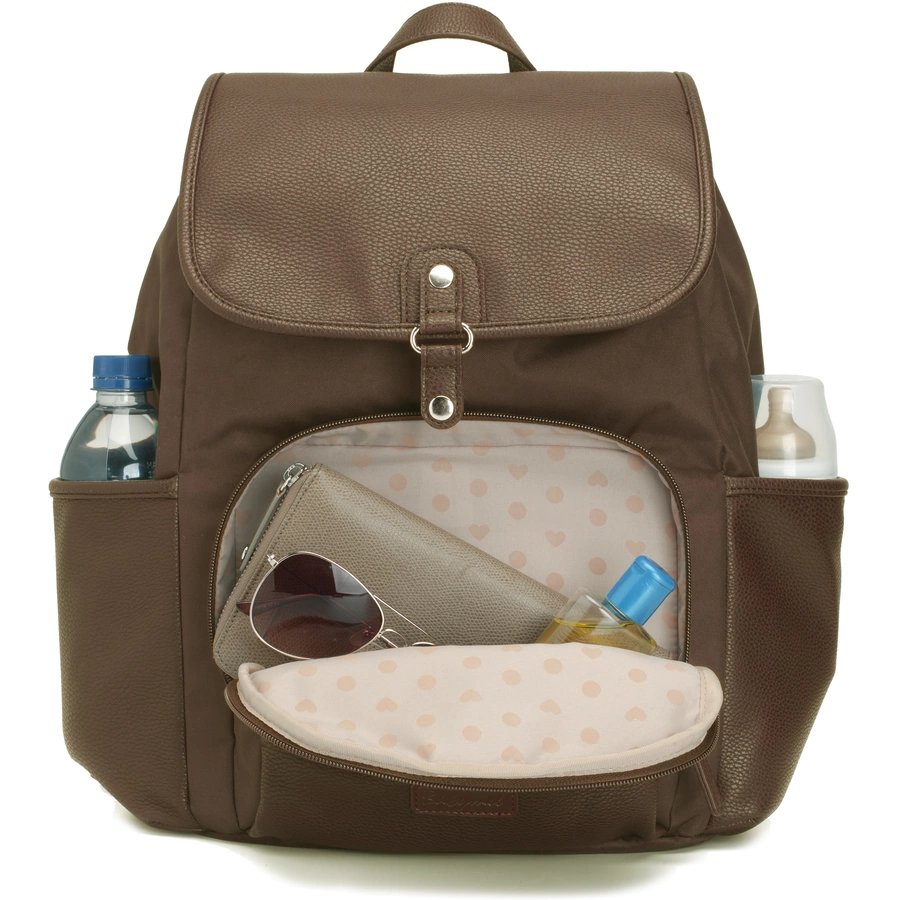Babymel Wickelrucksack Freddie Vegan Leather Tan
