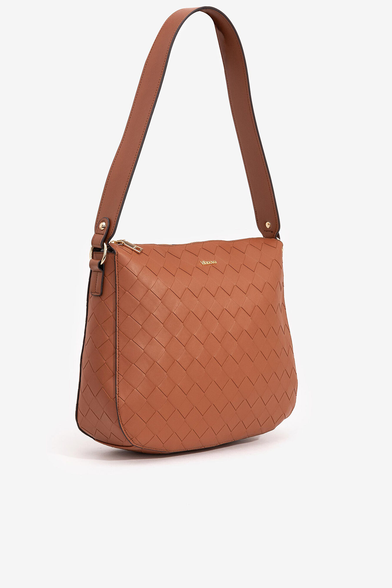 Bolsa transversal texturizada - Bege