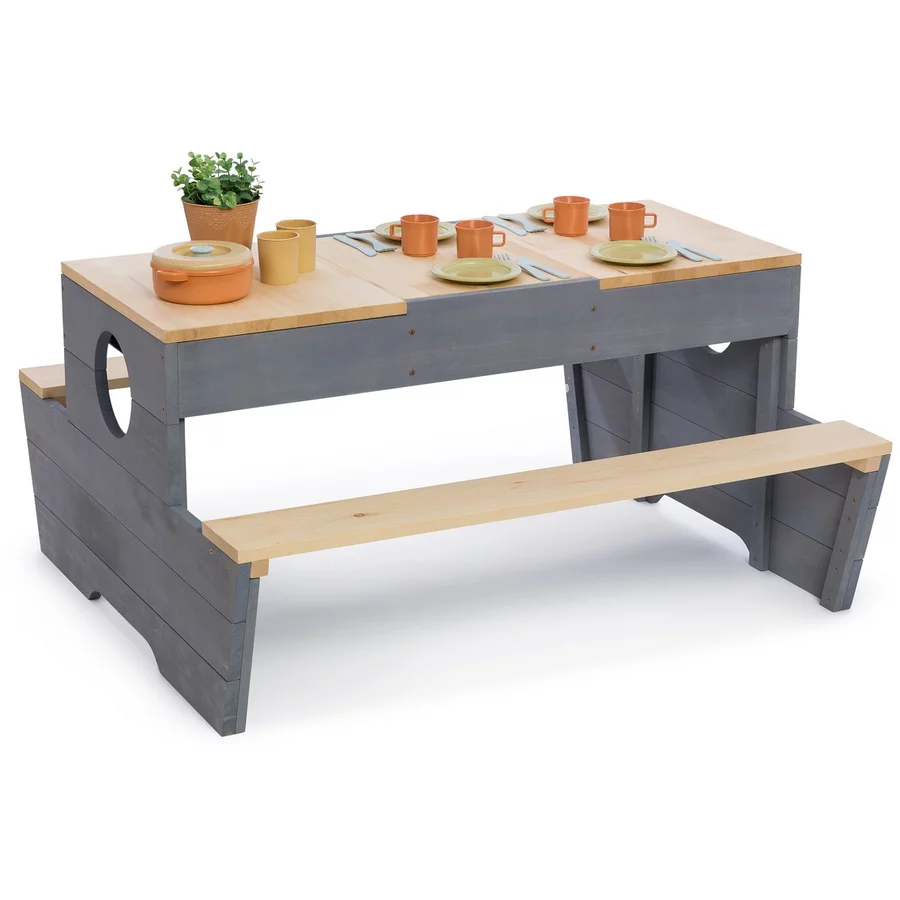 MUDDY BUDDY® Spieltisch Creator, natur-wolkengrau
