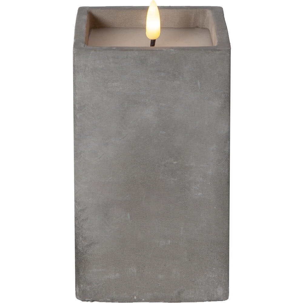 LED kaarsvlam Cem in grafiet 0,03W 165mm