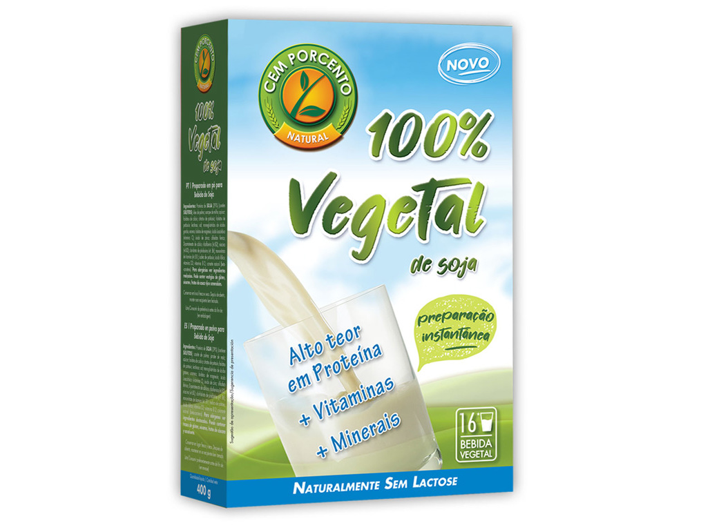 BEBIDA SOJA CEM PORCENTO EM PÓ 400G