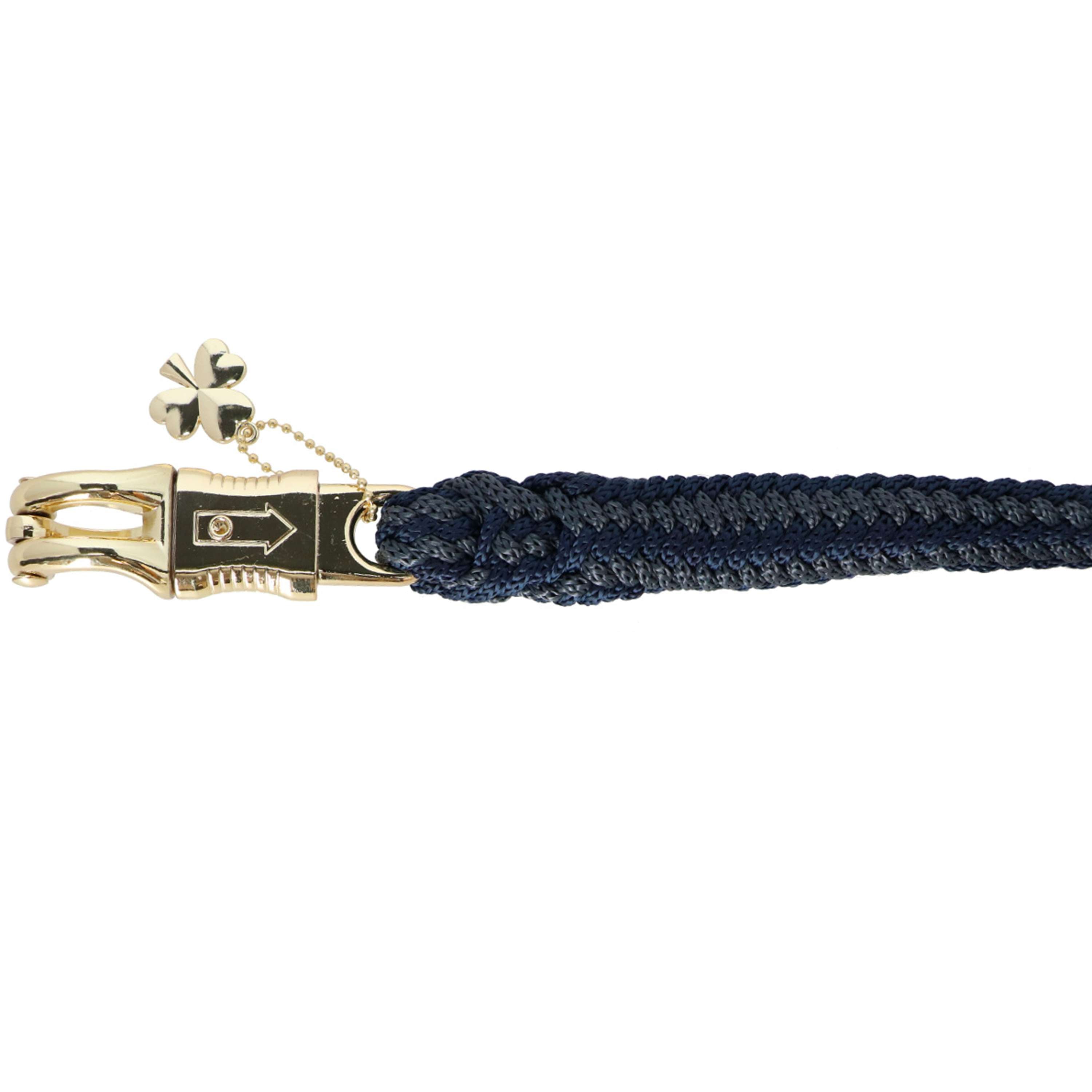 Bucas Halstertouw Show-Line Comfort met Paniekhaak Navy/Grijs