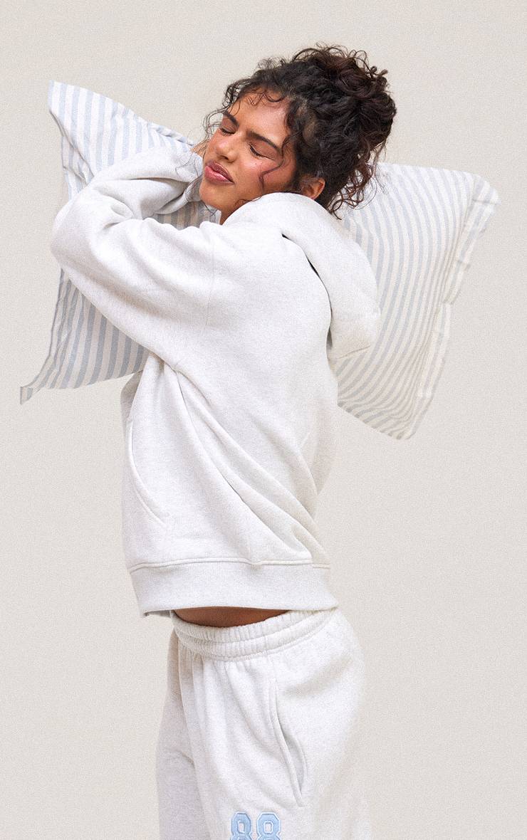 Gris Cendré Sweat À Casynthétiqueche Zippé Imprimé 88