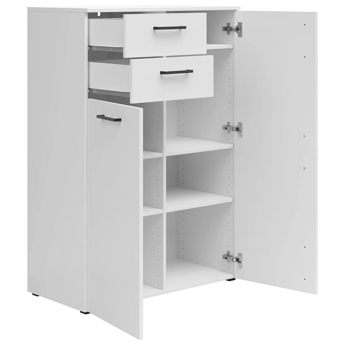 Kommode 2T2L Cabinet weiss