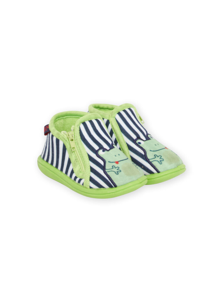 Bottillons verts, noirs et blancs bébé garçon