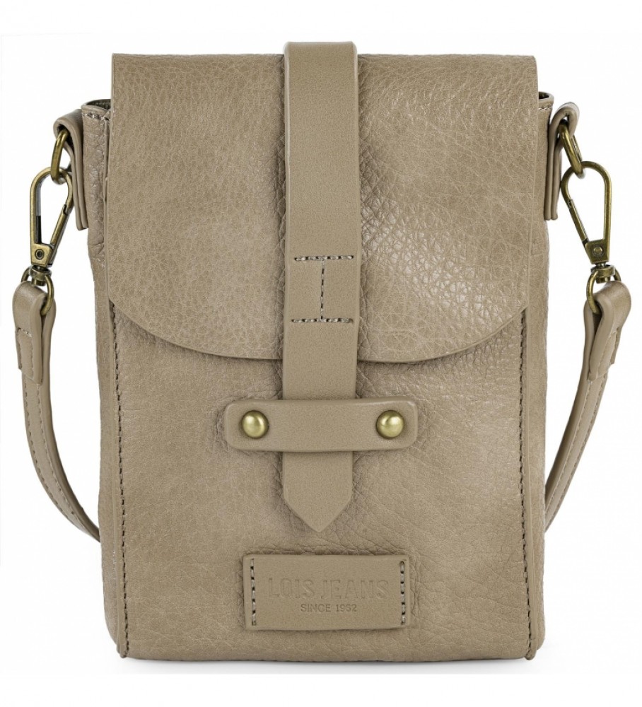 Bolsa de ombro Lois Calgary bege - 12,5 x 17 x 2 cm