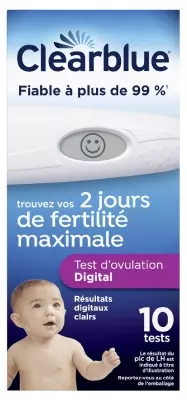 Clearblue Test d'Ovulation Digital 2 Jours -10 Unités