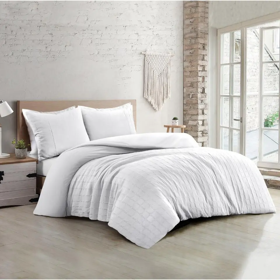 Papillon Deluxe  Hudson Dekbedovertrek - Tweepersoons - 200x200/220 - Wit