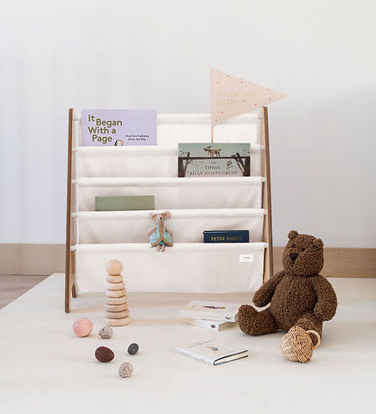 3 Sprouts Bücherregal - 62 x 25 x 61 cm - Creme