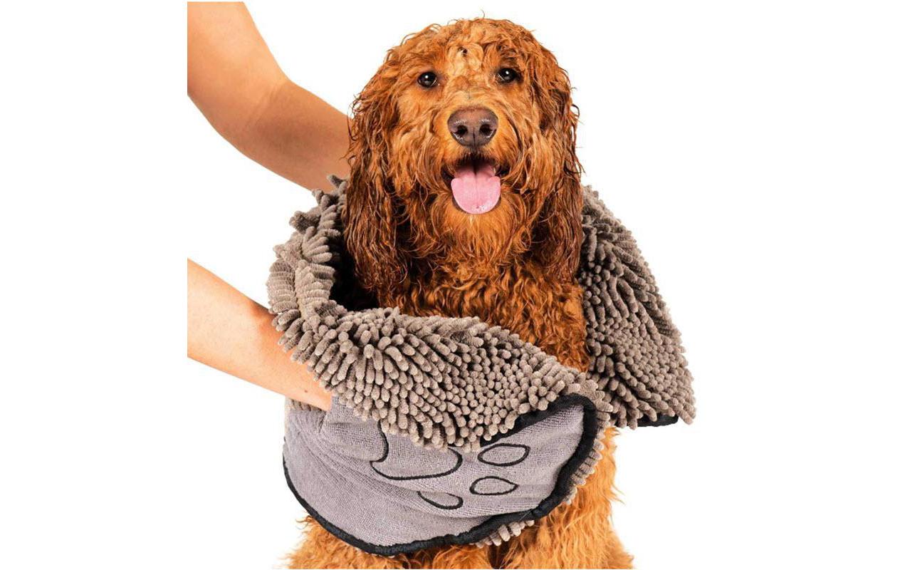 Dirty Dog Shammy Towel BraunUltra-saugfähiges Microfaserhandtuch für Hunde