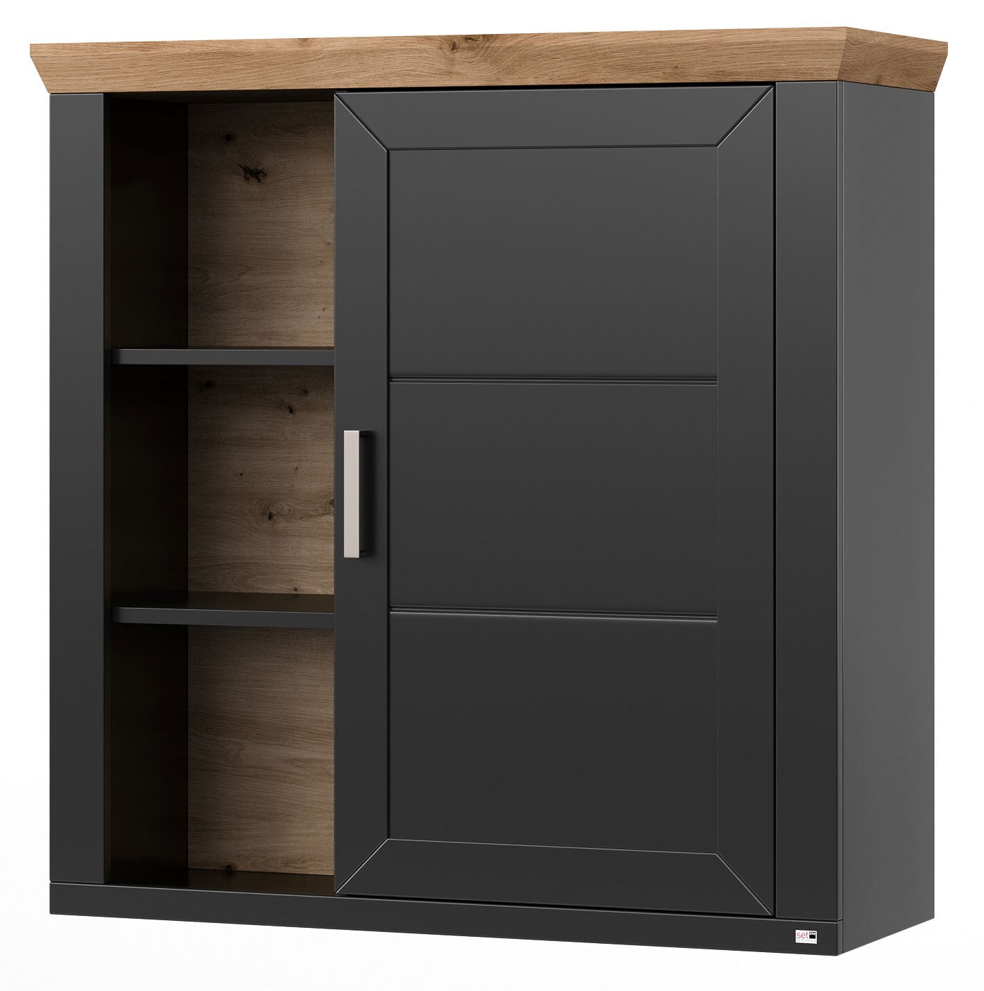 set one by Musterring Hängeschrank YORK 23 anthrazit /Eiche Artisan