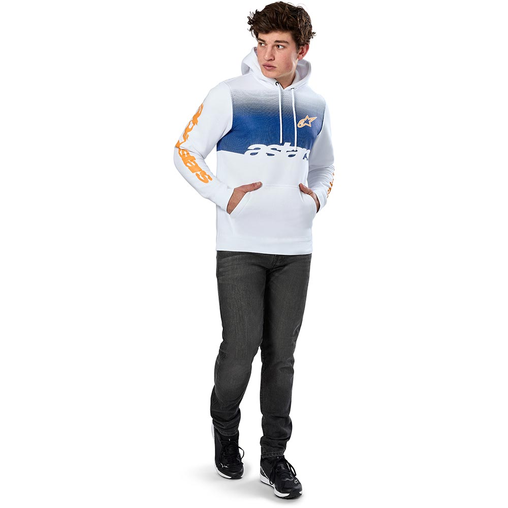 Alpinestars - Sweat à capuche Specter Blanc / Bleu