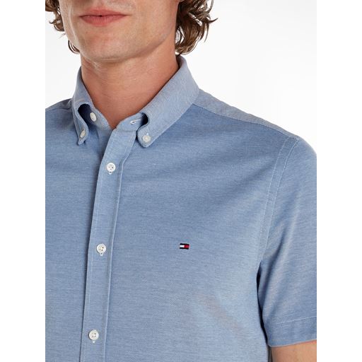 Tommy Hilfiger 1985 Knitted Skjorte, Cloudy Blue, XXL