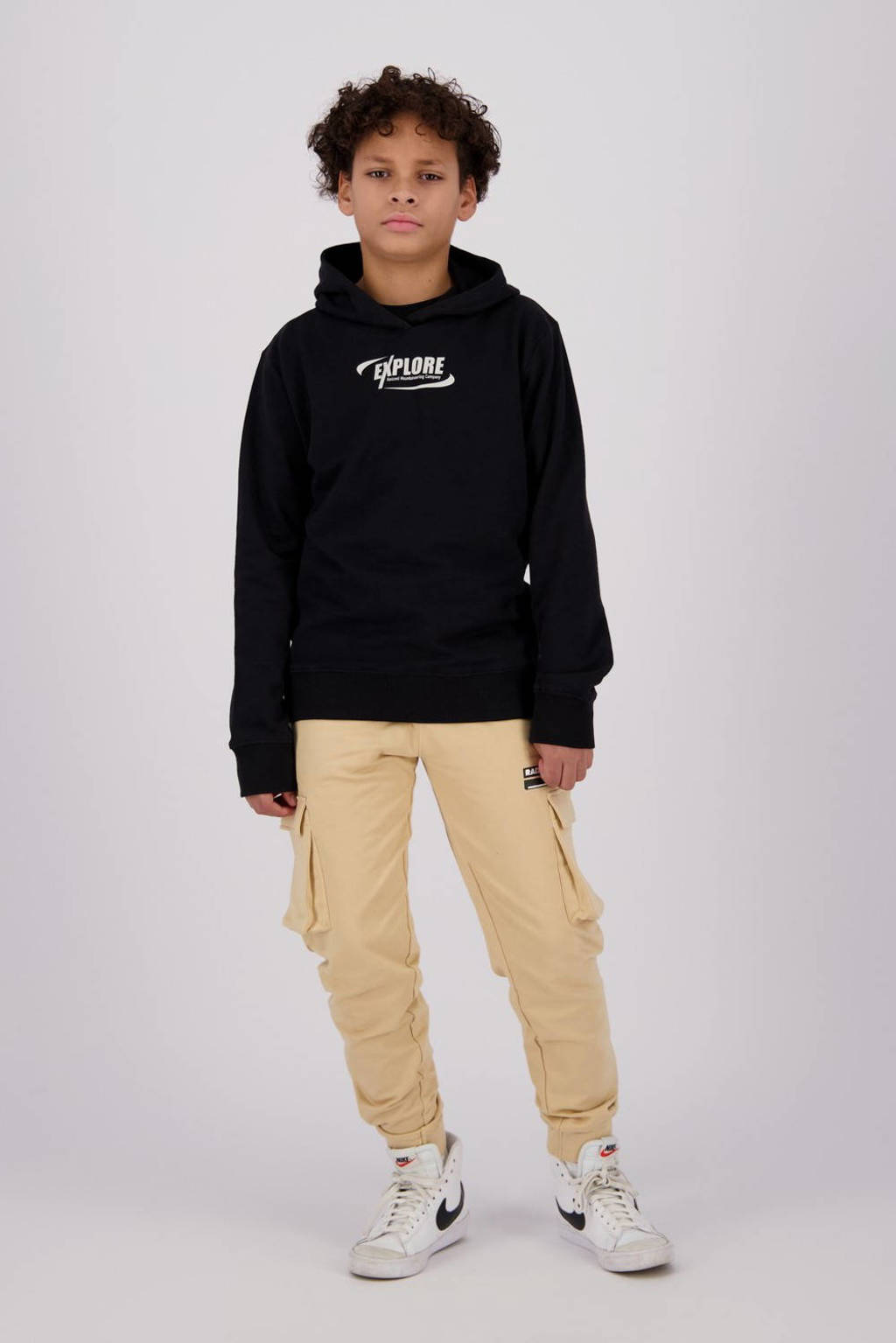 Raizzed sweater Maribo met printopdruk zwart
