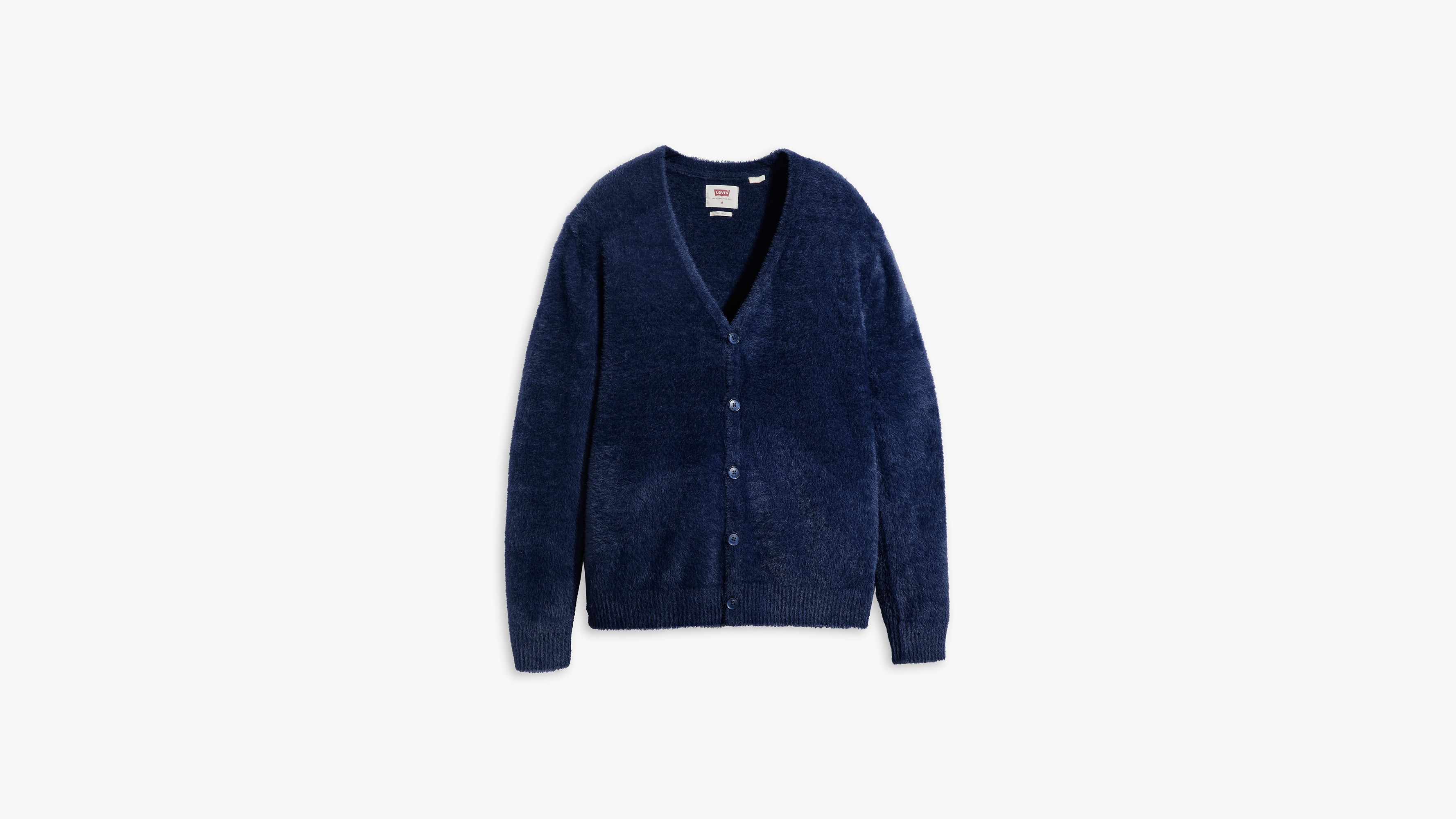 Cardigan en maille Fluffy - Naval Academy - Bleu