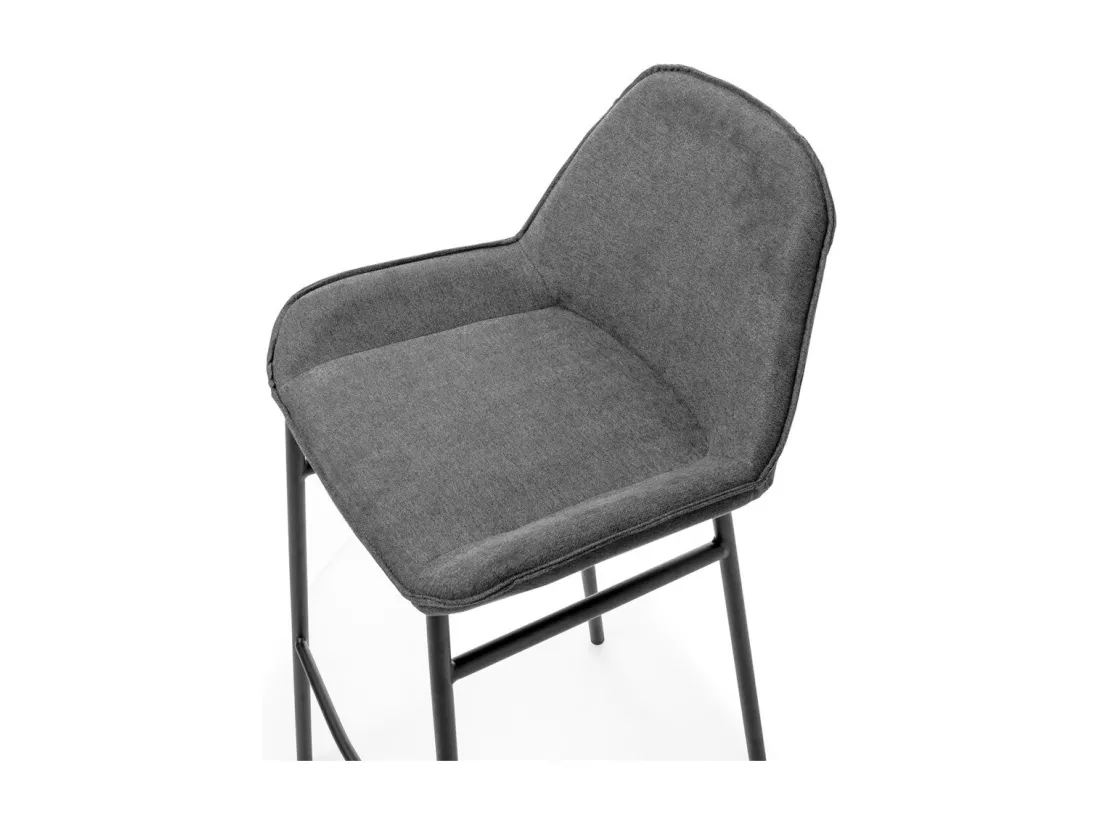 Set de 2 Tabourets NISIDA gris foncé