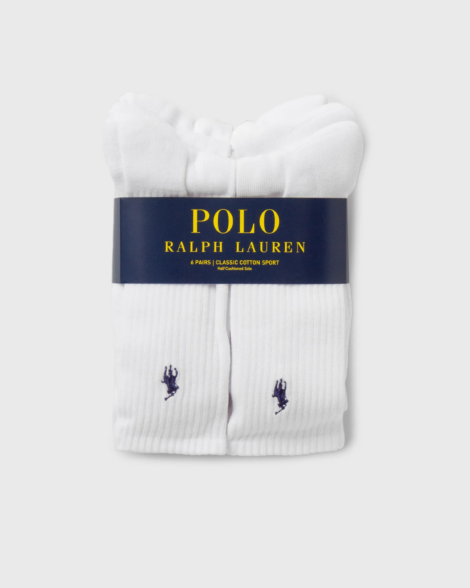 Polo Ralph Lauren CREW SOCKS 6 UNIDADES