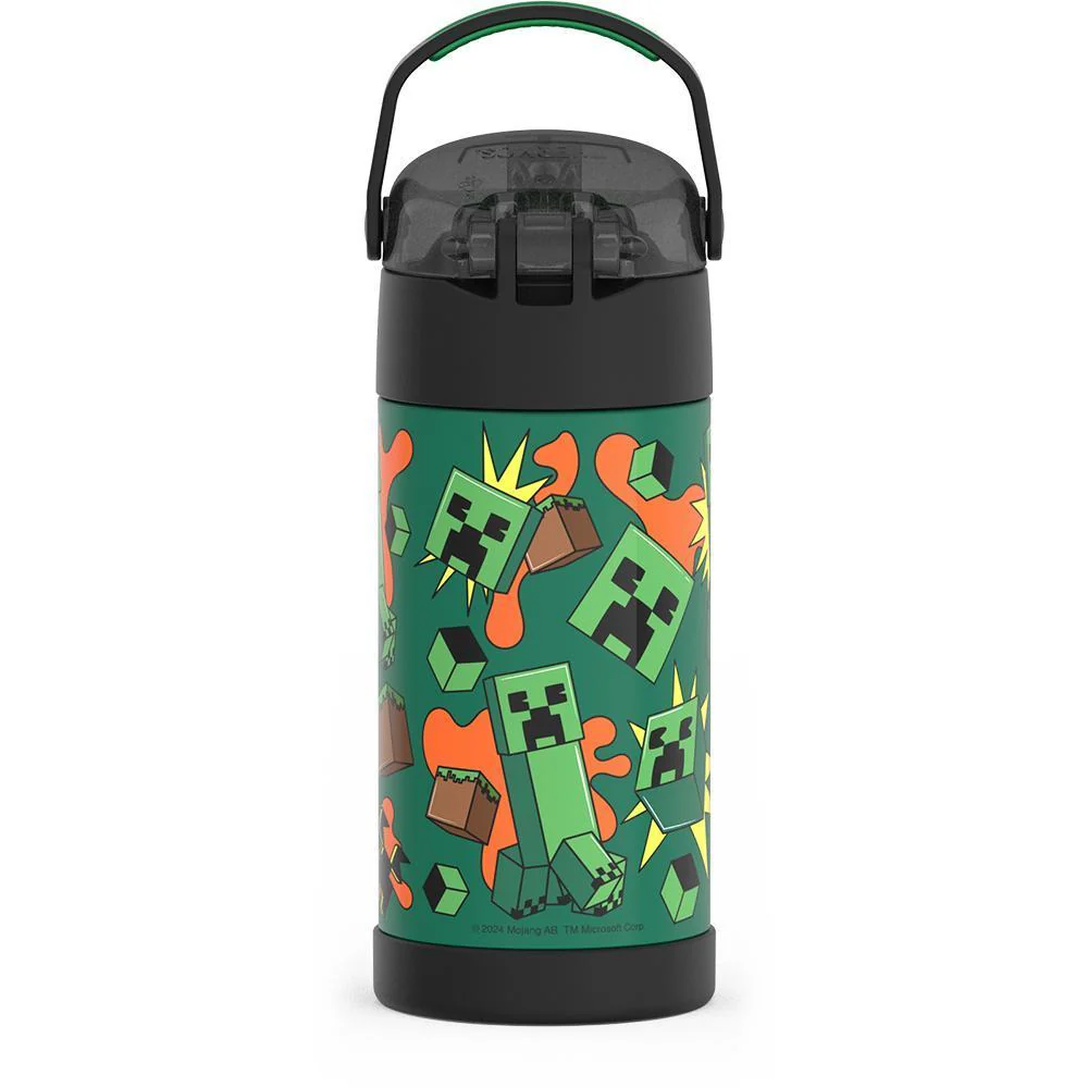 12oz FUNTAINER® WATER BOTTLE MINECRAFT