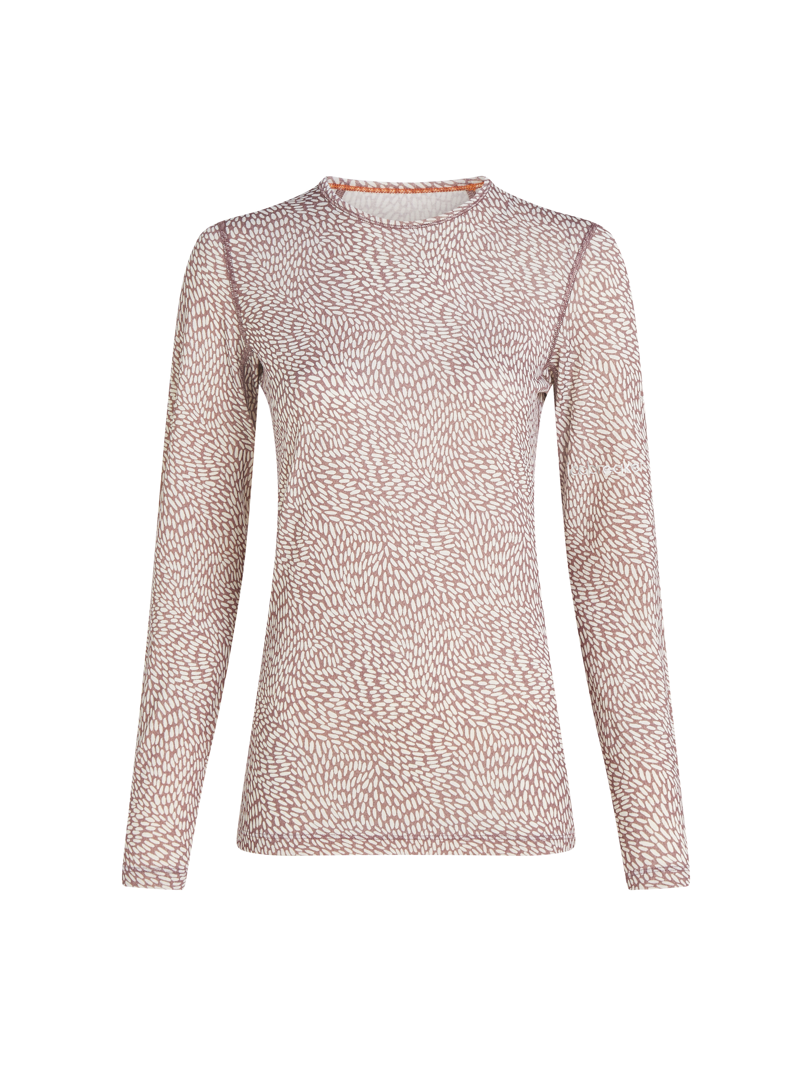 W Merino 200 Oasis LS Crewe Flock Forms AOP
