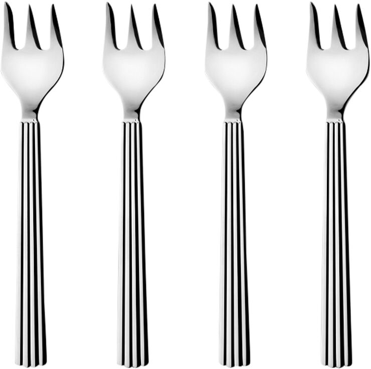 Georg Jensen BERNADOTTE CAKE FORK GIFTBOX SET SS 4 PCS Stainless steel