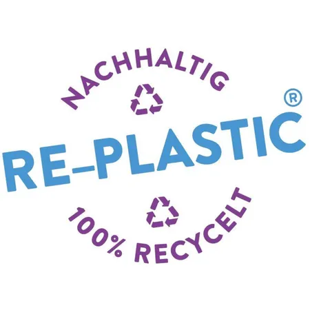 Wissner RE-Plastic® Lernuhr, Durchmesser ca. 11 cm, mit synchronen Zeigern, zum Erlernen der Uhrzeit