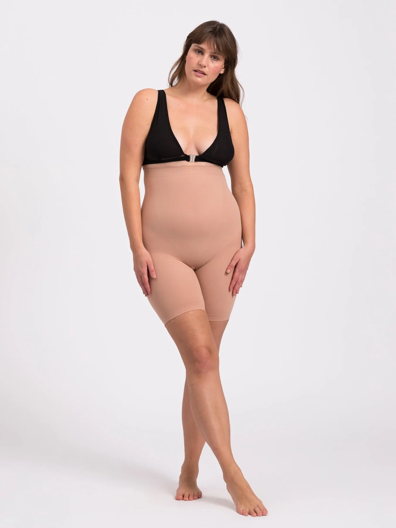 Lykkeland Ateliér Alturra Highwaist Shaping Shorts tan